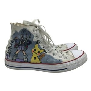 CONVERSE CUSTOM POKEMON HIGH-TOP PAINTED CANVAS SHOES Men’s SIZE 7 Womens Size 9